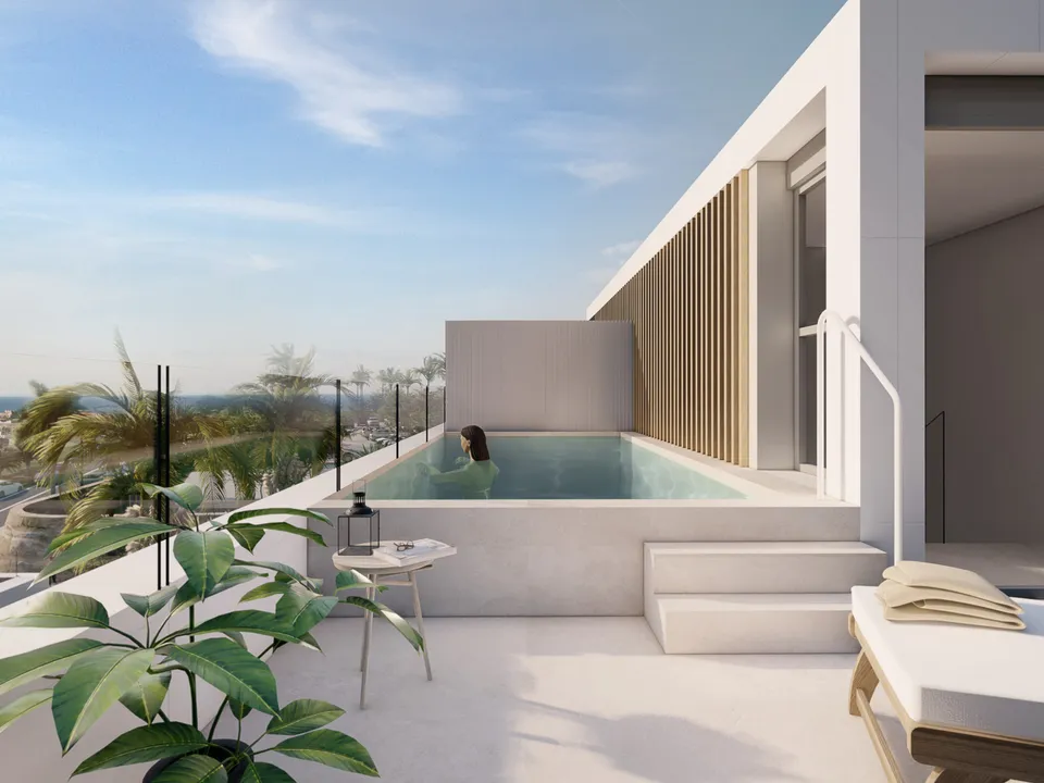 Villa sur plan en vente à Estepona en Espagne.